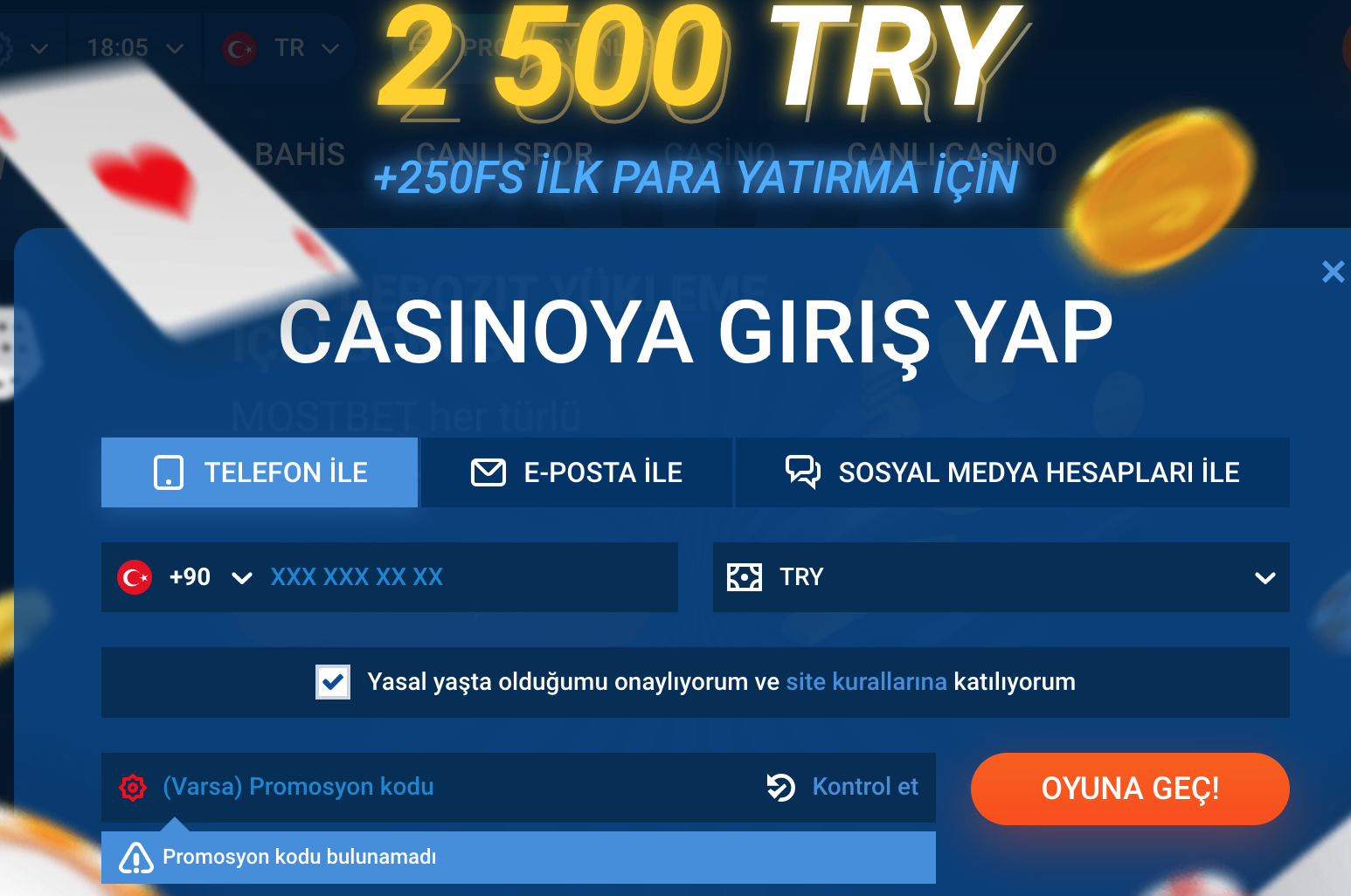 Mostbet-də qeydiyyat üçün mükafat