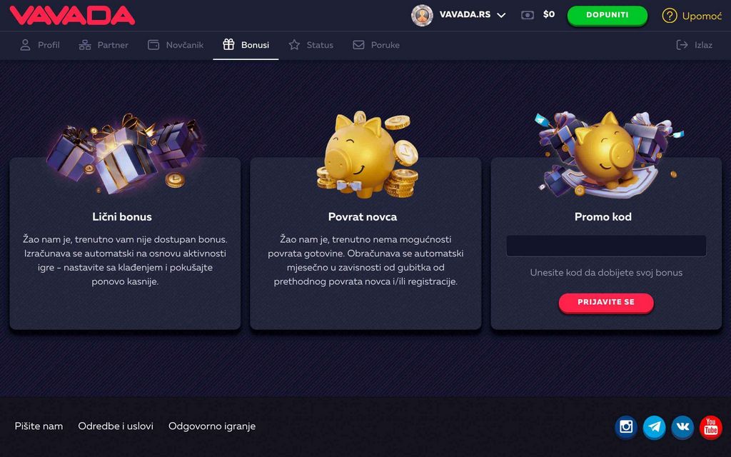 Зеркало онлайн-казино Vavada